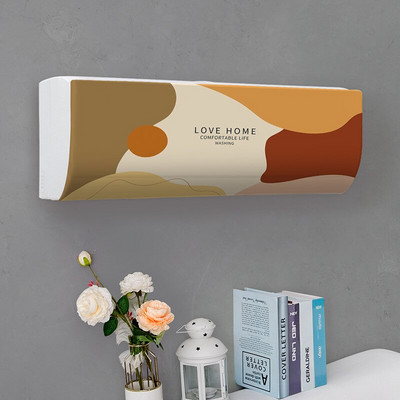 Jednoduchý závesný kryt na klimatizáciu s čerstvým vzorom, ochranný kryt na klimatizáciu na stenu, severská dekorácia