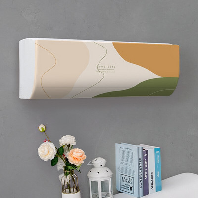 Jednoduchý závesný kryt na klimatizáciu s čerstvým vzorom, ochranný kryt na klimatizáciu na stenu, severská dekorácia