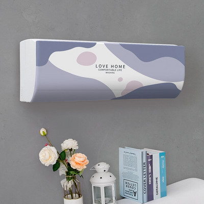 Jednoduchý závesný kryt na klimatizáciu s čerstvým vzorom, ochranný kryt na klimatizáciu na stenu, severská dekorácia