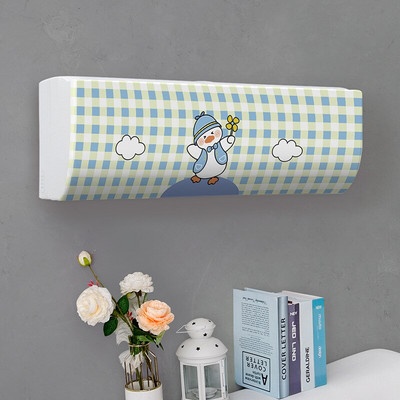 Jednoduchý závesný kryt na klimatizáciu s čerstvým vzorom, ochranný kryt na klimatizáciu na stenu, severská dekorácia