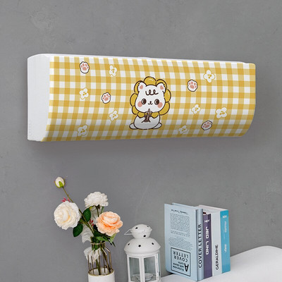 Jednoduchý závesný kryt na klimatizáciu s čerstvým vzorom, ochranný kryt na klimatizáciu na stenu, severská dekorácia