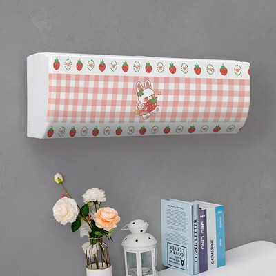 Jednoduchý závesný kryt na klimatizáciu s čerstvým vzorom, ochranný kryt na klimatizáciu na stenu, severská dekorácia