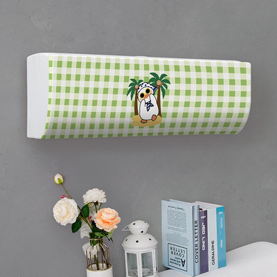 Jednoduchý závesný kryt na klimatizáciu s čerstvým vzorom, ochranný kryt na klimatizáciu na stenu, severská dekorácia