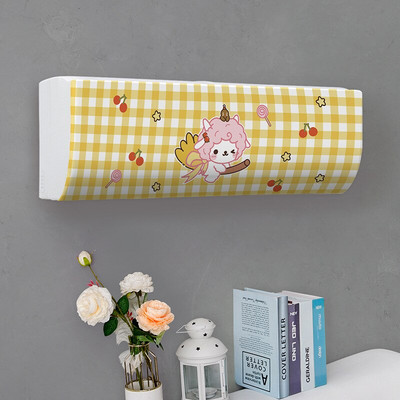 Jednoduchý závesný kryt na klimatizáciu s čerstvým vzorom, ochranný kryt na klimatizáciu na stenu, severská dekorácia