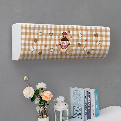 Jednoduchý závesný kryt na klimatizáciu s čerstvým vzorom, ochranný kryt na klimatizáciu na stenu, severská dekorácia