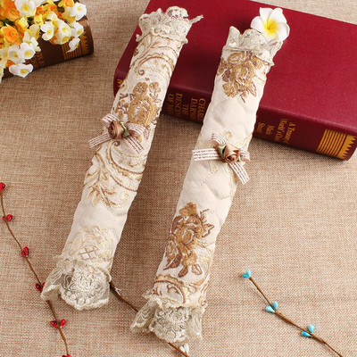 2 ks/sada čipkovaných rukovätí, krytov na rukoväte chladničky, rukavíc, dvojdverových chladničiek, rúr, kuchynských skriniek, dekorácií dverí, doplnkov