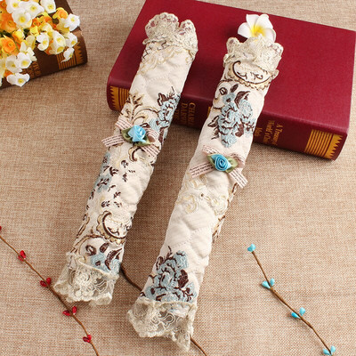 2 ks/sada čipkovaných rukovätí, krytov na rukoväte chladničky, rukavíc, dvojdverových chladničiek, rúr, kuchynských skriniek, dekorácií dverí, doplnkov