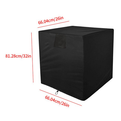 Poklopac središnjeg klima uređaja Vanjski vodootporan štitnik klima uređaja s torbom za pohranu Vjetrootporan vanjski klima uređaj