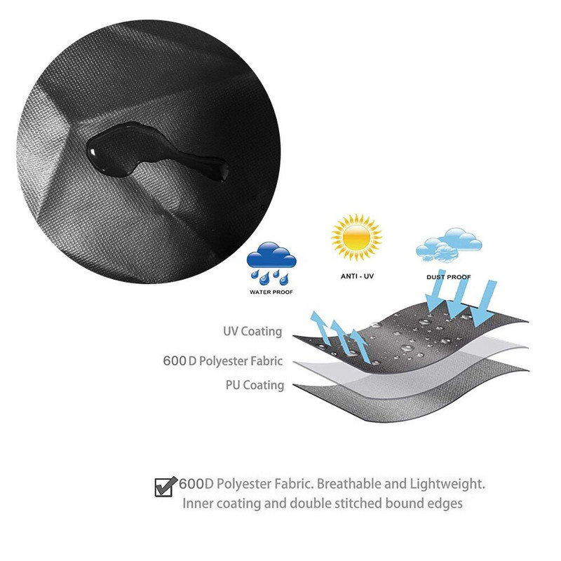 Poklopac središnjeg klima uređaja Vanjski vodootporan štitnik klima uređaja s torbom za pohranu Vjetrootporan vanjski klima uređaj