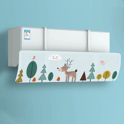 Nastaviteľný deflektor vetra pre klimatizáciu na zavesenie v domácnosti, kryt klimatizácie, čelné sklo, domácnosť, proti priamemu fúkaniu