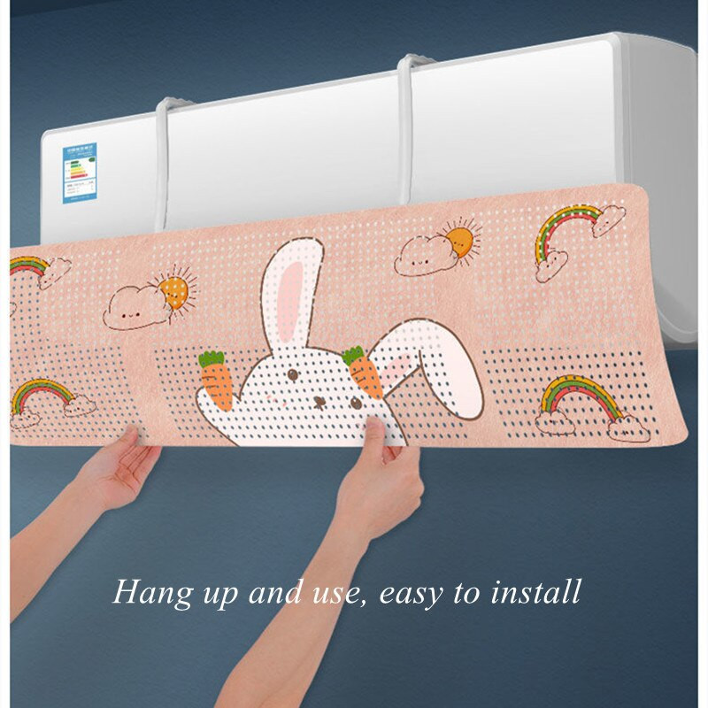 Nastaviteľný deflektor vetra pre klimatizáciu na zavesenie v domácnosti, kryt klimatizácie, čelné sklo, domácnosť, proti priamemu fúkaniu