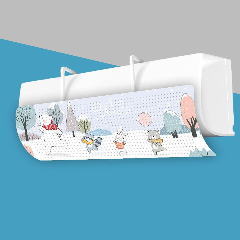 Falra szerelhető szélterelő légkondicionálás ingyenes lyukasztás elleni légkondicionálás szerszámok csecsemők légkondicionáló burkolata