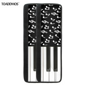 TOADDMOS Dizajn klavírnej noty Chránič kľučky dverí chladničky Domáce doplnky Kuchynská dekorácia Kryt kľučky dverí chladničky