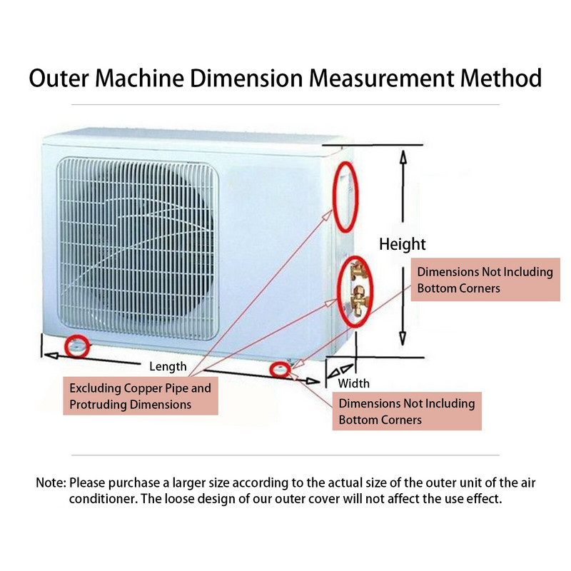 Vihmakindel kliimaseadme kate Veekindel kliimaseadme kattepadi välisseadmete jaoks Kaitsev välisakna võrgusilma kate