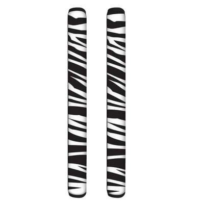 TOADDMOS Zebra Printed šaldytuvo durelių rankenų dangteliai Virtuvės orkaitės durelių rankenėlė Pirštinės šaldytuvo apsauga nuo pirštų atspaudų