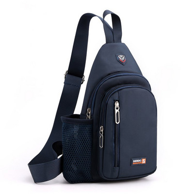 Mala tekstilna torba za rame s nekoliko pretinaca