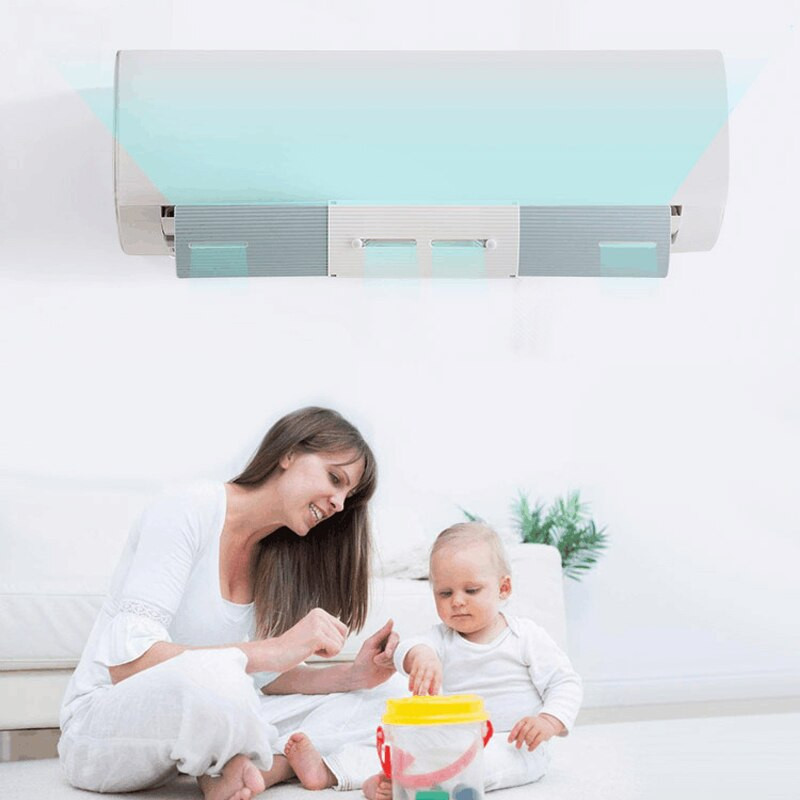 Nastaviteľný teleskopický prenosný klimatizačný štít pre domáce kancelárie, nový dizajn