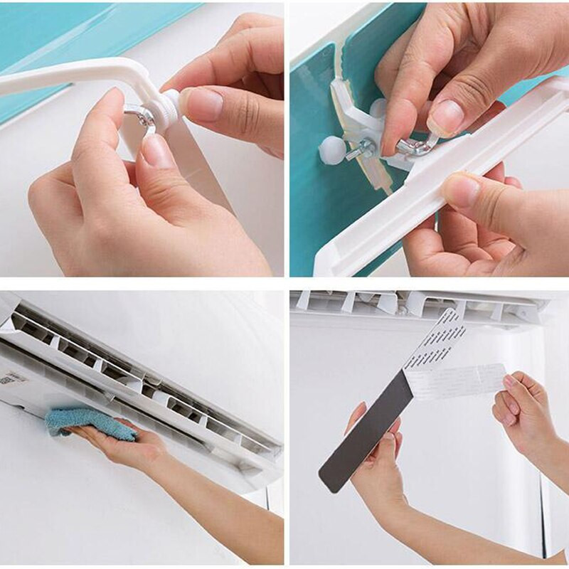 Nastaviteľný teleskopický prenosný klimatizačný štít pre domáce kancelárie, nový dizajn