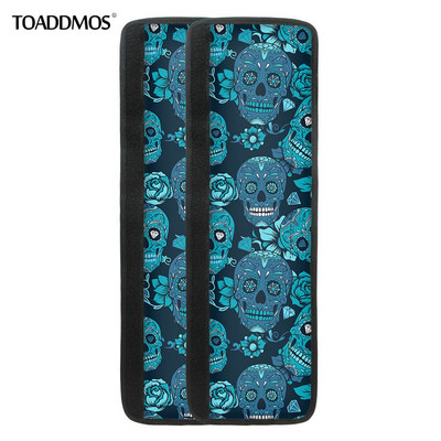 TOADDMOS Cool Skull Print Šaldytuvo durelių rankenos dangtelio padėklas