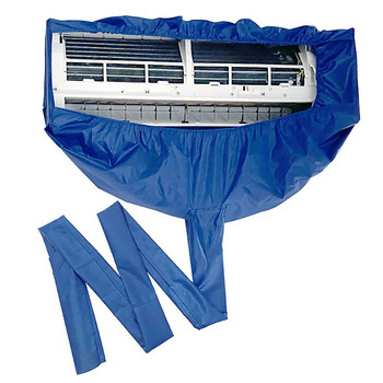 Κάλυμμα κλιματιστικού πλυσίματος Μπλε επιτοίχιο Κλιματιστικό Καθαρισμός Προστατευτικό κάλυμμα σκόνης Τσάντα αδιάβροχο προστατευτικό 40a