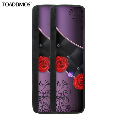 TOADDMOS Luxusný kryt kľučky dverí chladničky s potlačou lásky a ruží, ochranný kryt kľučky dverí chladničky, protišmykové kuchynské doplnky