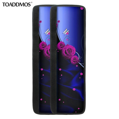 TOADDMOS Luxusný kryt kľučky dverí chladničky s potlačou lásky a ruží, ochranný kryt kľučky dverí chladničky, protišmykové kuchynské doplnky