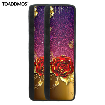 TOADDMOS Luxusný kryt kľučky dverí chladničky s potlačou lásky a ruží, ochranný kryt kľučky dverí chladničky, protišmykové kuchynské doplnky