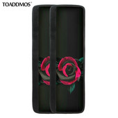 TOADDMOS Elegantný ružový vzor Chránič kľučky dverí chladničky Kryt kľučky chladničky Podložka do kľučky dverí Domáce kuchynské doplnky