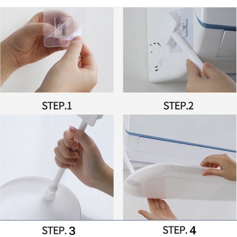 Deflektor klimatizácie, nastaviteľný, skladací, obmedzujúci, proti priamemu fúkaniu, zasúvateľný štít, kryt klimatizácie proti vetru