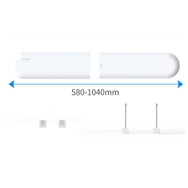 Deflektor klimatizácie, nastaviteľný, skladací, obmedzujúci, proti priamemu fúkaniu, zasúvateľný štít, kryt klimatizácie proti vetru