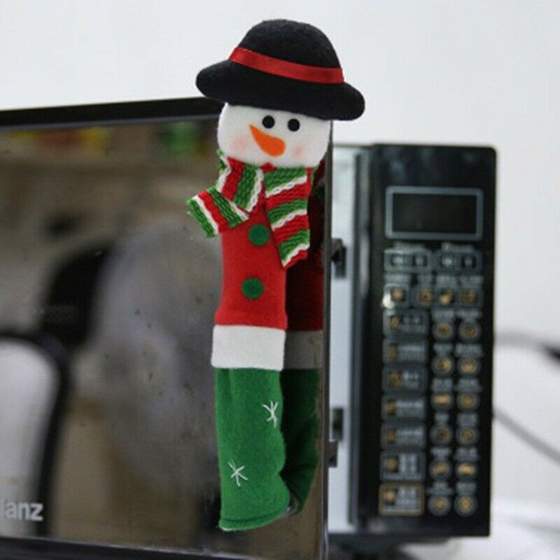 3kom/lot Navlake za ručke Božićni snjegović Božić Hladnjak Mikrovalna pećnica Poklopac ručke na vratima Zaštitne navlake Dodaci za dom