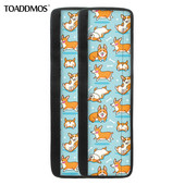 TOADDMOS Kreslený corgis pes Potlač Kryt kľučky dverí chladničky Chránič gombíka dverí chladničky Kuchynské spotrebiče Domáce doplnky