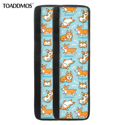 TOADDMOS Kreslený corgis pes Potlač Kryt kľučky dverí chladničky Chránič gombíka dverí chladničky Kuchynské spotrebiče Domáce doplnky