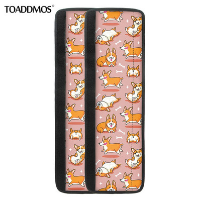 TOADDMOS Kreslený corgis pes Potlač Kryt kľučky dverí chladničky Chránič gombíka dverí chladničky Kuchynské spotrebiče Domáce doplnky