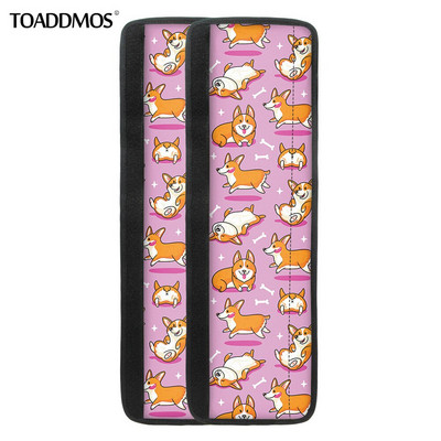 TOADDMOS Kreslený corgis pes Potlač Kryt kľučky dverí chladničky Chránič gombíka dverí chladničky Kuchynské spotrebiče Domáce doplnky