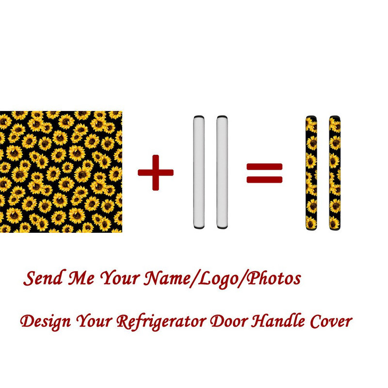 TOADDMOS Kreslený corgis pes Potlač Kryt kľučky dverí chladničky Chránič gombíka dverí chladničky Kuchynské spotrebiče Domáce doplnky