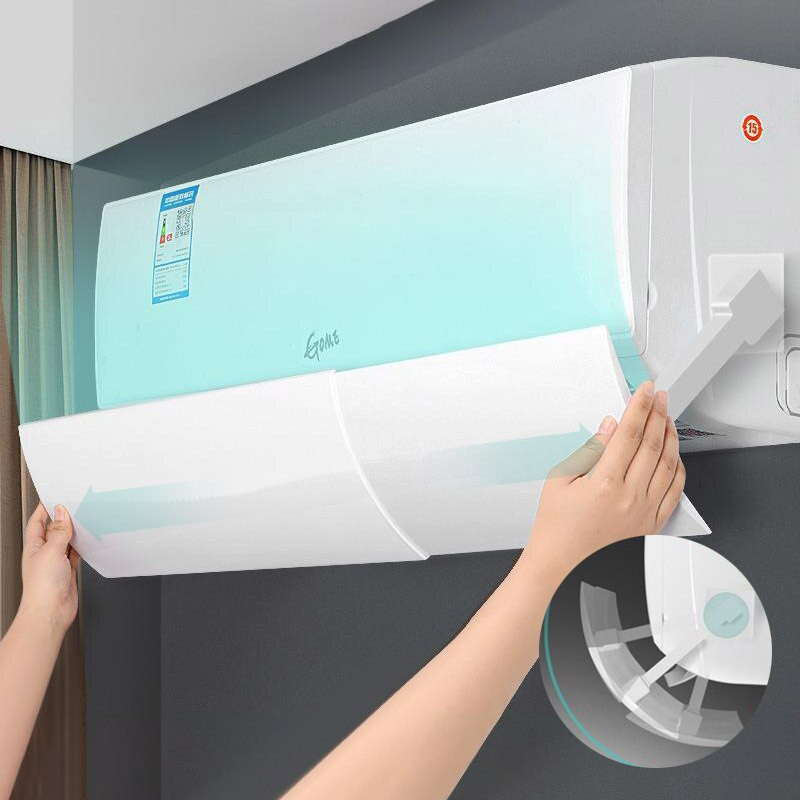 Škálovateľný zavesný klimatizačný deflektor čelného skla proti priamemu fúkaniu vzduchu, univerzálny vetruodolný štít pre domácnosť