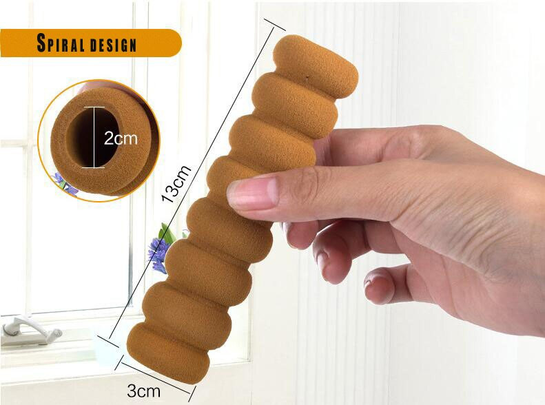 20 buc. Accesorii pentru siguranța casei Cutii pentru clanțe pentru cameră, în spirală, anti-coliziune, pentru protecția mânerului ușii.