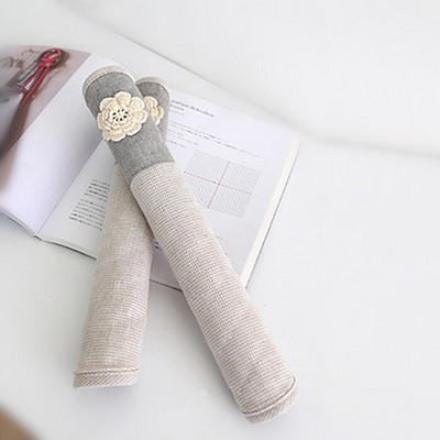 Vysokokvalitné zahusťovacie bavlnené kryty na rukoväť chladničky, 1 pár, praktický kryt na kľučku dverí, dvojité rukavice na chladničku