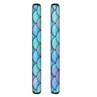 TOADDMOS 2 ks Kryt kľučky dverí chladničky s potlačou morskej panny, protišmyková ochrana pre rukoväť chladničky a rúry do umývačky riadu