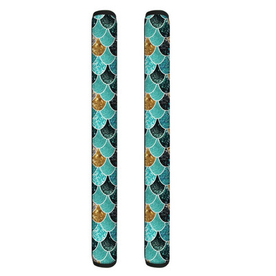 TOADDMOS 2 ks Kryt kľučky dverí chladničky s potlačou morskej panny, protišmyková ochrana pre rukoväť chladničky a rúry do umývačky riadu