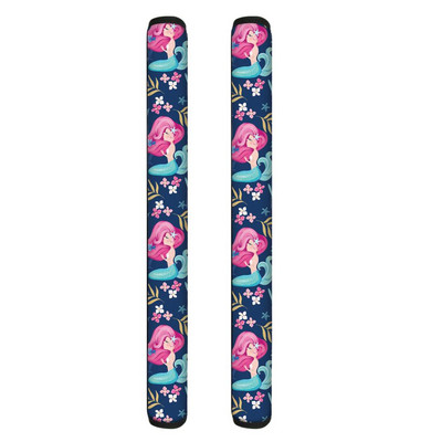 TOADDMOS 2 ks Kryt kľučky dverí chladničky s potlačou morskej panny, protišmyková ochrana pre rukoväť chladničky a rúry do umývačky riadu