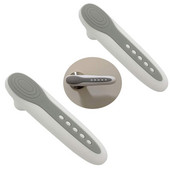 2 ks silikónový ochranný kryt na kľučku dverí proti kolízii, antistatickú elektrinu a ochranu detí