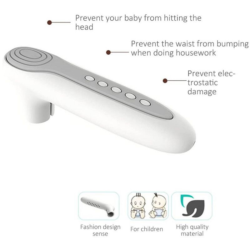 2 ks silikónový ochranný kryt na kľučku dverí proti kolízii, antistatickú elektrinu a ochranu detí