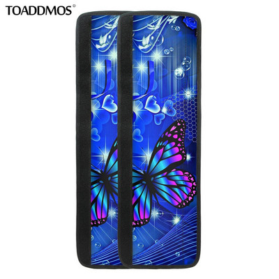 TOADDMOS Luxusná potlač motýľov Kryt rukoväte chladničky s potlačou motýľov Ochranná podložka na kľučku dverí chladničky Kuchynské spotrebiče Doplnky do domácnosti