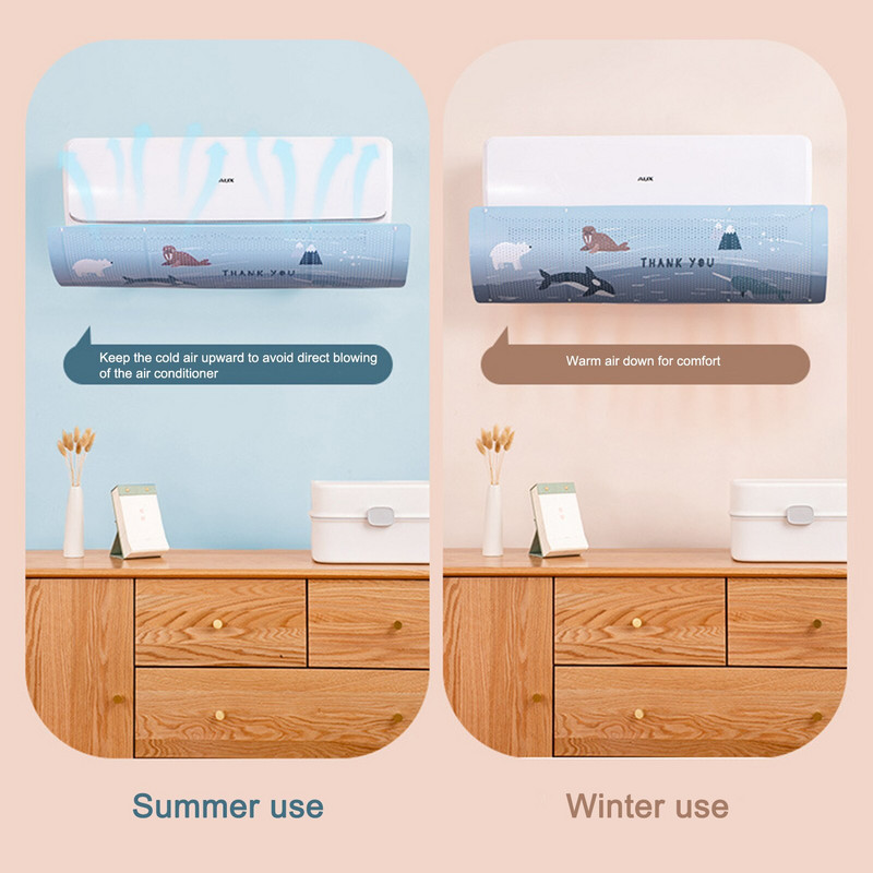 Deflektor klimatizácie, obmedzenie deflektora klimatizácie, ochrana proti priamemu fúkaniu, roztomilý chránič proti vetru, zásuvka