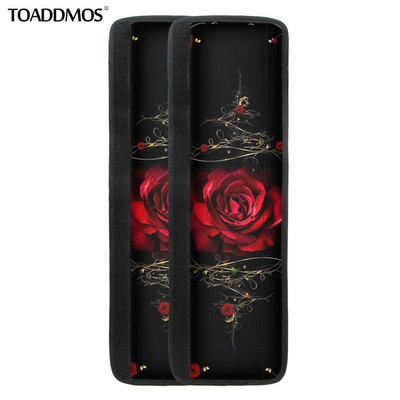 TOADDMOS Luxusná potlač lásky a ruží Kryt na kľučku dverí chladničky Chránič gombíka dverí chladničky Kuchynské spotrebiče Domáce doplnky