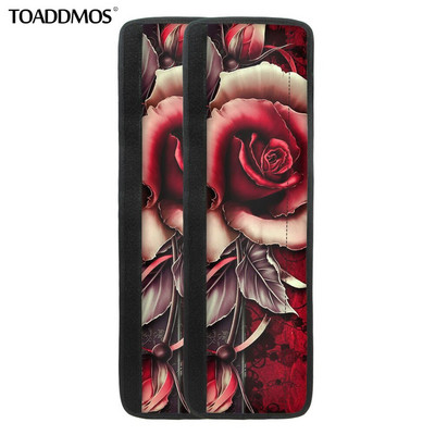 TOADDMOS Luxusná potlač lásky a ruží Kryt na kľučku dverí chladničky Chránič gombíka dverí chladničky Kuchynské spotrebiče Domáce doplnky