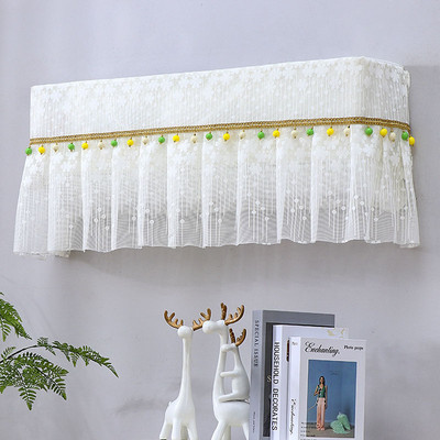 Závesné kryty klimatizácie, prachotesné ochranné kryty proti priamemu fúkaniu, čipkované kryty na klimatizáciu, dekorácie do spálne