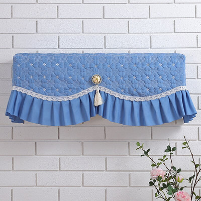 Závesné kryty klimatizácie, prachotesné ochranné kryty proti priamemu fúkaniu, čipkované kryty na klimatizáciu, dekorácie do spálne